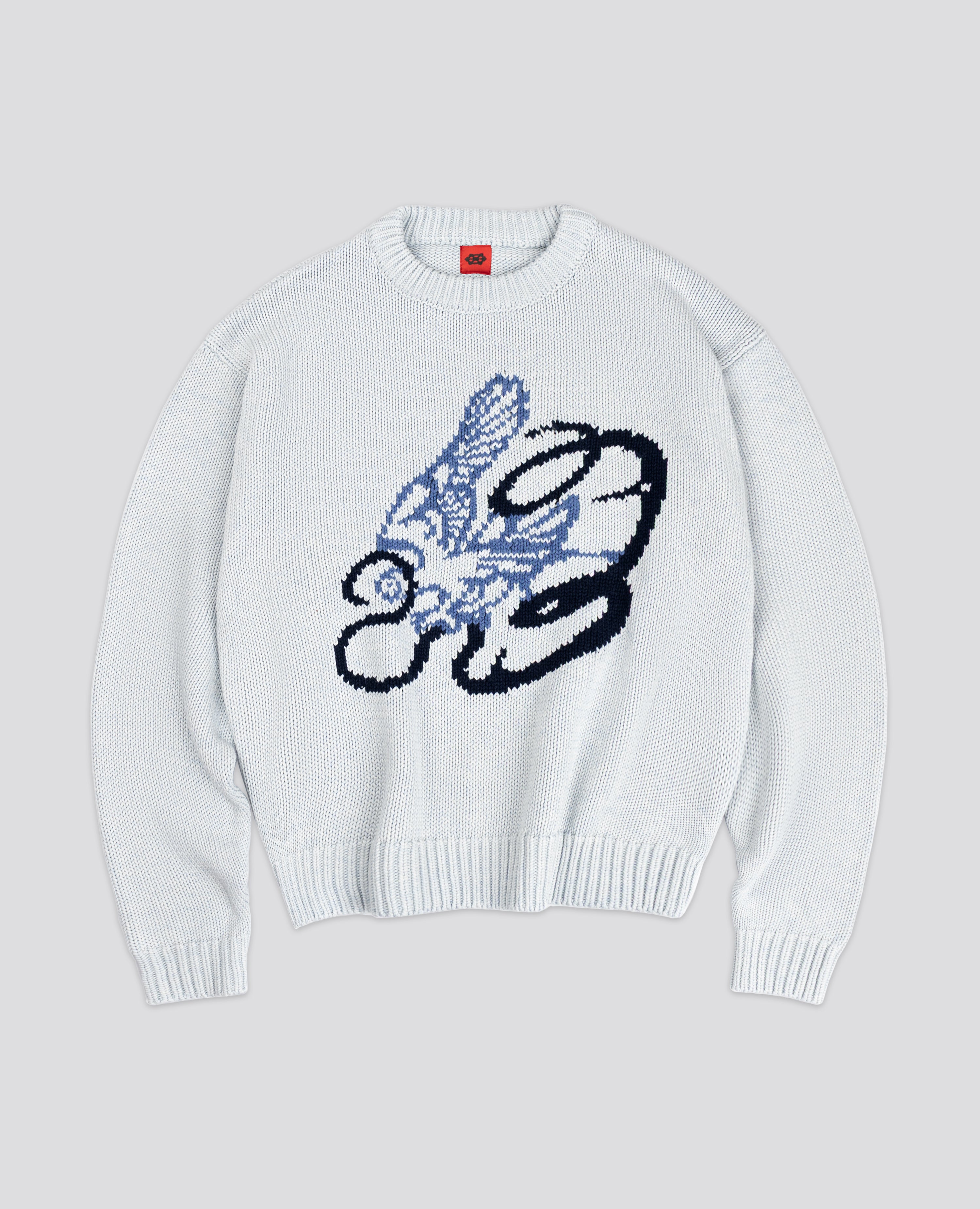 GREY BATTLE KNIT