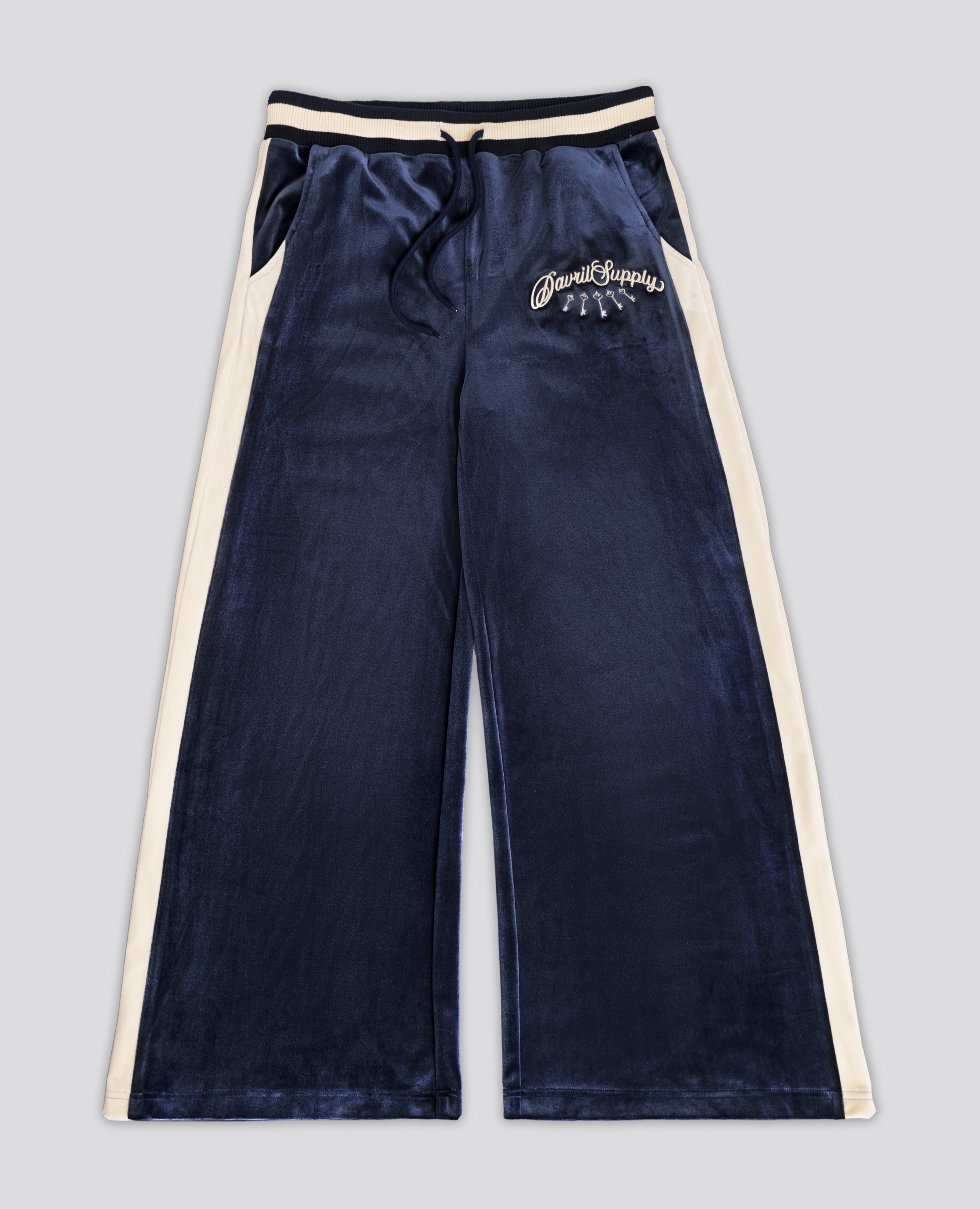 PALACEBLUE VELVET JOGGERS